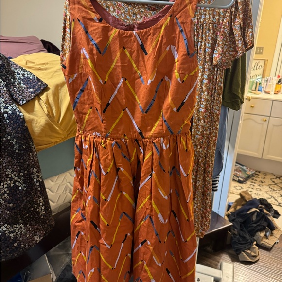 Modcloth Pen prin tA-line  dress - Picture 6 of 8